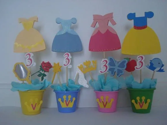 17 mejores ideas sobre Centros De Mesa Princesa Disney en ...