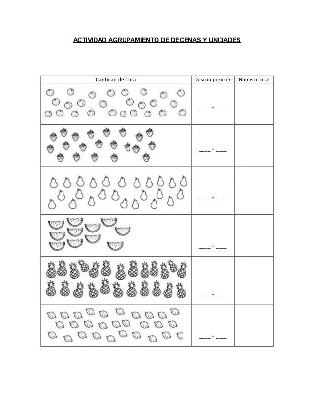 17 mejores ideas sobre Decenas en Pinterest | Matemáticas ...