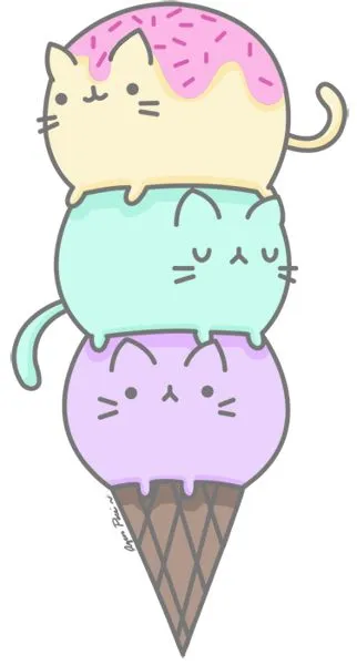 17 mejores ideas sobre Dibujos De Helados en Pinterest | Gatito ...