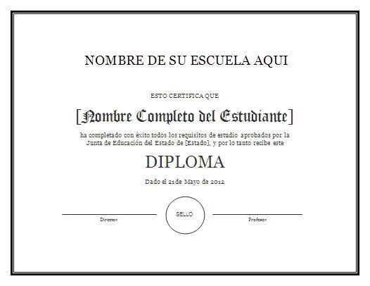 17 mejores ideas sobre Diplomas Para Imprimir en Pinterest ...