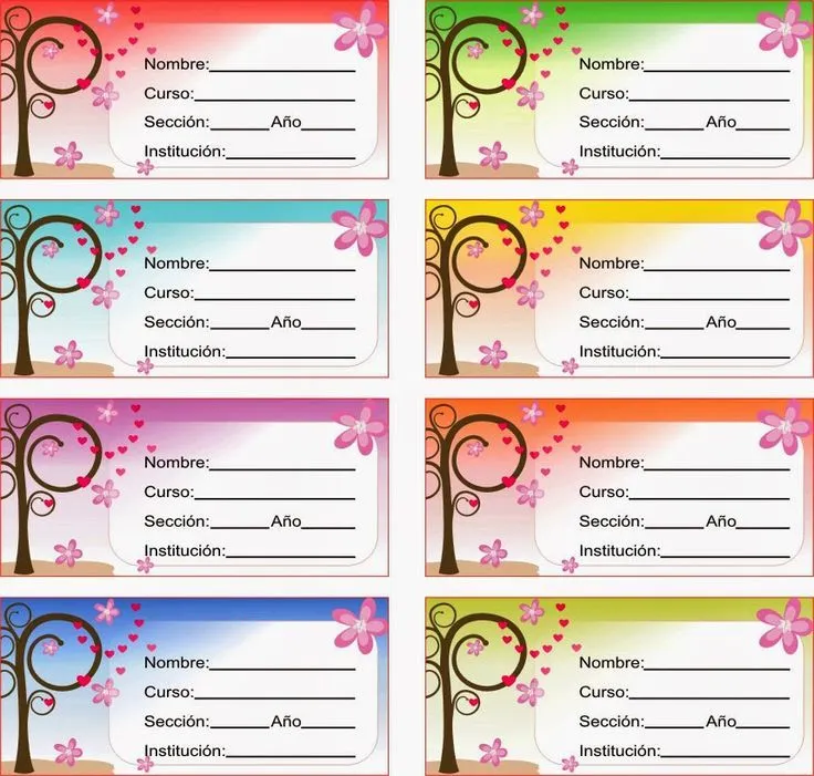 17 mejores ideas sobre Etiquetas Para Cuadernos en Pinterest ...