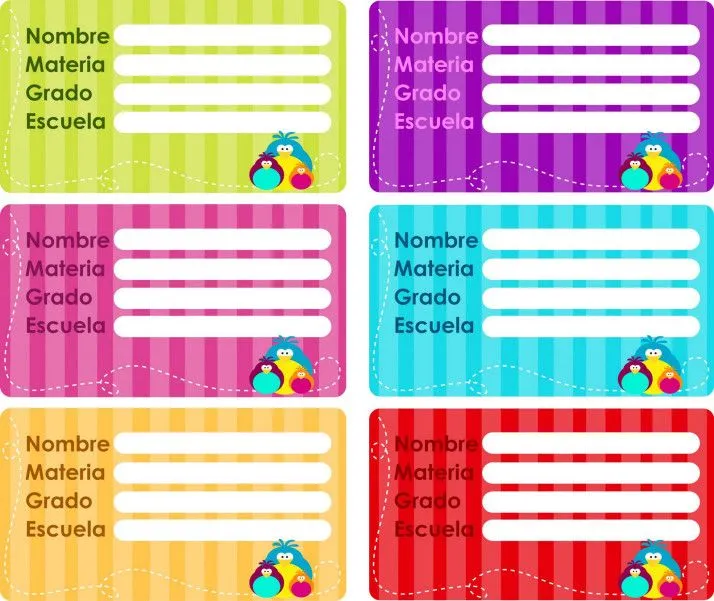 17 mejores ideas sobre Etiquetas Para Cuadernos en Pinterest ...