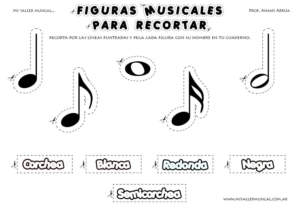 17 mejores ideas sobre Figuras Musicales en Pinterest | Las ...