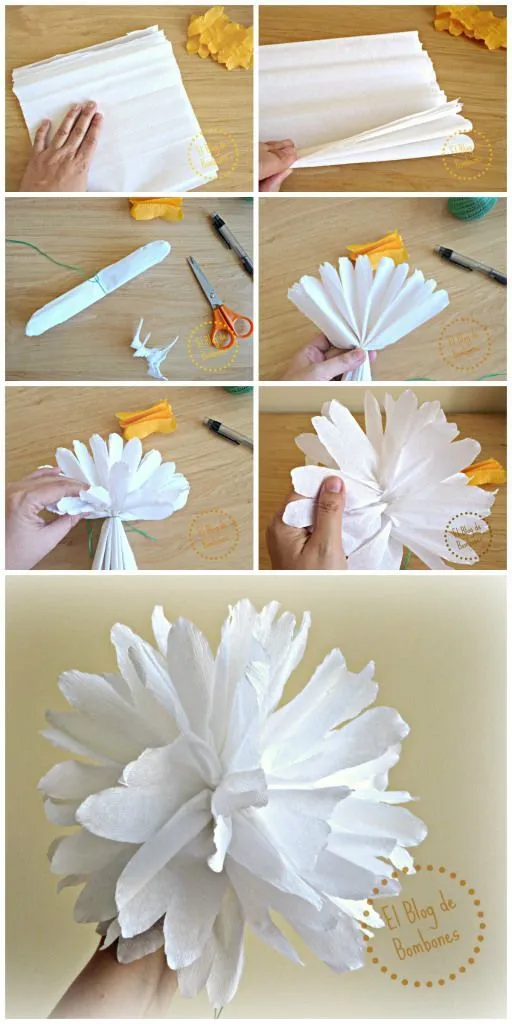 17 mejores ideas sobre Flores De Papel Crepé en Pinterest | Rosas ...