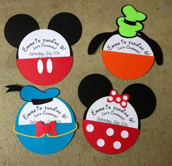 17 mejores ideas sobre Invitación De Mickey Mouse en Pinterest ...