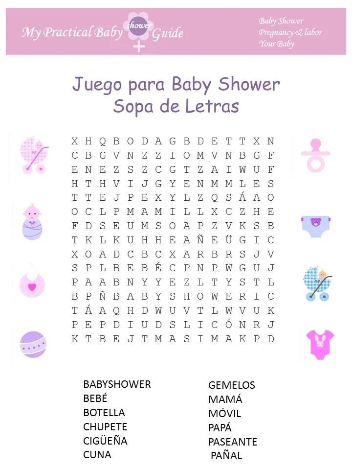 17 mejores ideas sobre Juegos Para Baby Shower en Pinterest ...