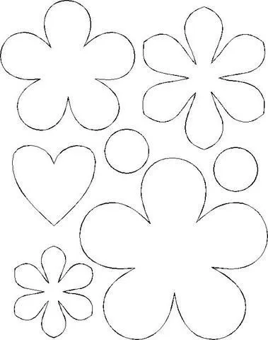 17 mejores ideas sobre Moldes De Flores en Pinterest