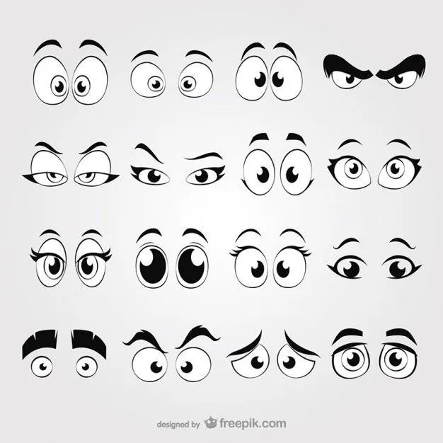 17 mejores ideas sobre Ojos De Caricatura en Pinterest | Caras ...