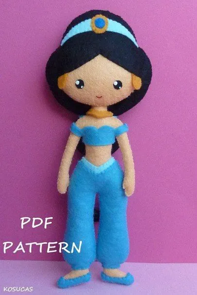 17 mejores ideas sobre Patrones De Muñecas De Fieltro en Pinterest ...