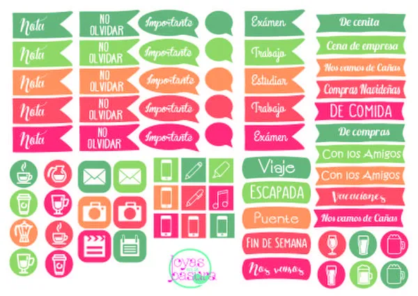 17 mejores ideas sobre Pegatinas en Pinterest | Planner stickers ...