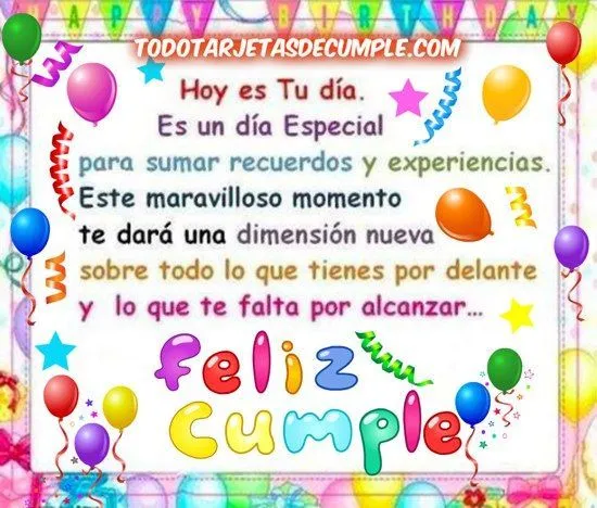 17 mejores ideas sobre Tarjeta Feliz Cumpleaños Prima en Pinterest ...