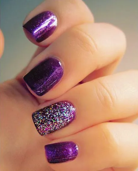 17 mejores ideas sobre Uñas Color Morado en Pinterest | Uñas ...