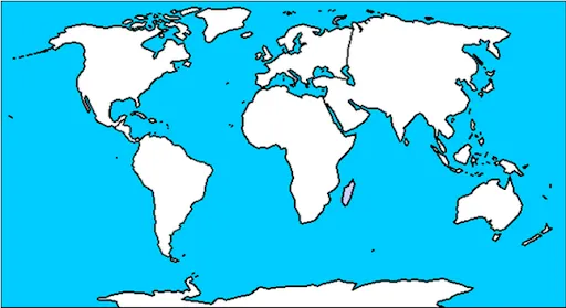 Contorno del planisferio - Imagui