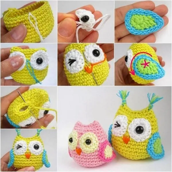 18 Buhos tejidos al crochet con patrones y paso a paso ...