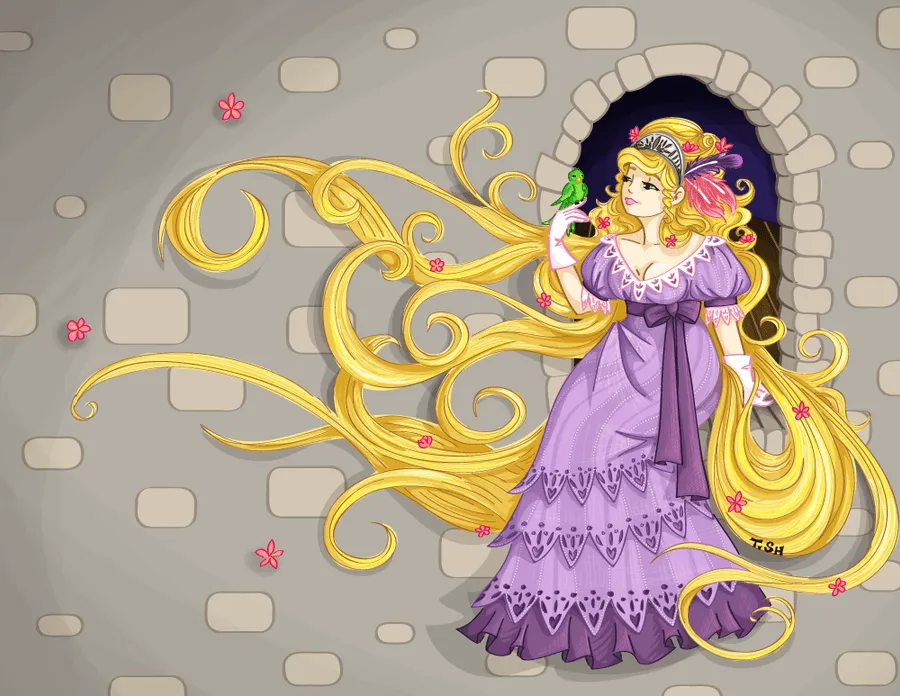 1810s Rapunzel by ~labrattish on deviantART