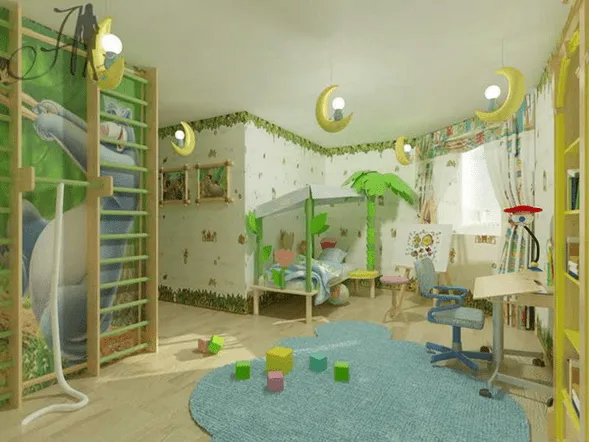 19 Ideas de Decoración de Paredes en Habitaciones para Niños ...