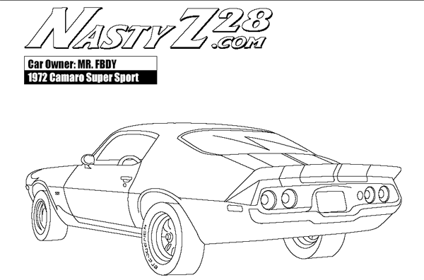 1969 chevrolet camaro | camaro to colori Colouring Pages ...