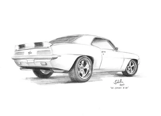 1969 Chevrolet Camaro Z-28" by Joseph Colella | Redbubble