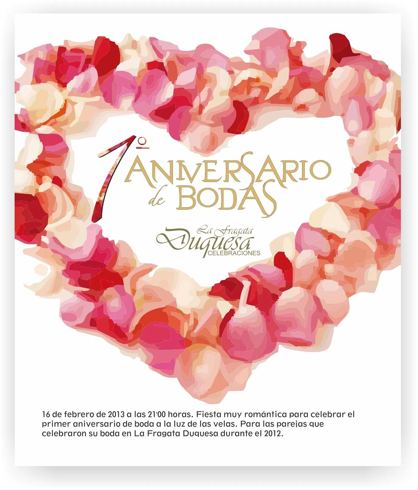 1er Aniversario para los banquetes de boda celebrados en 2012 | La ...