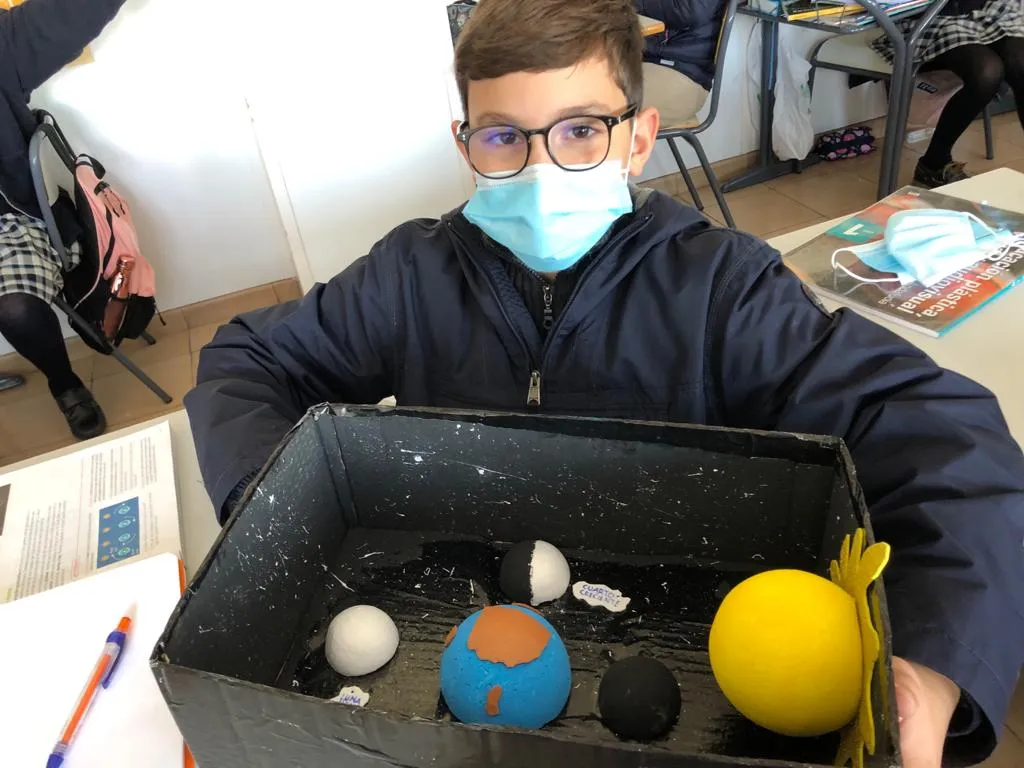 1ºESO: Maqueta La Tierra en el Universo - Colegio Sagrada Familia. Pureza  de María