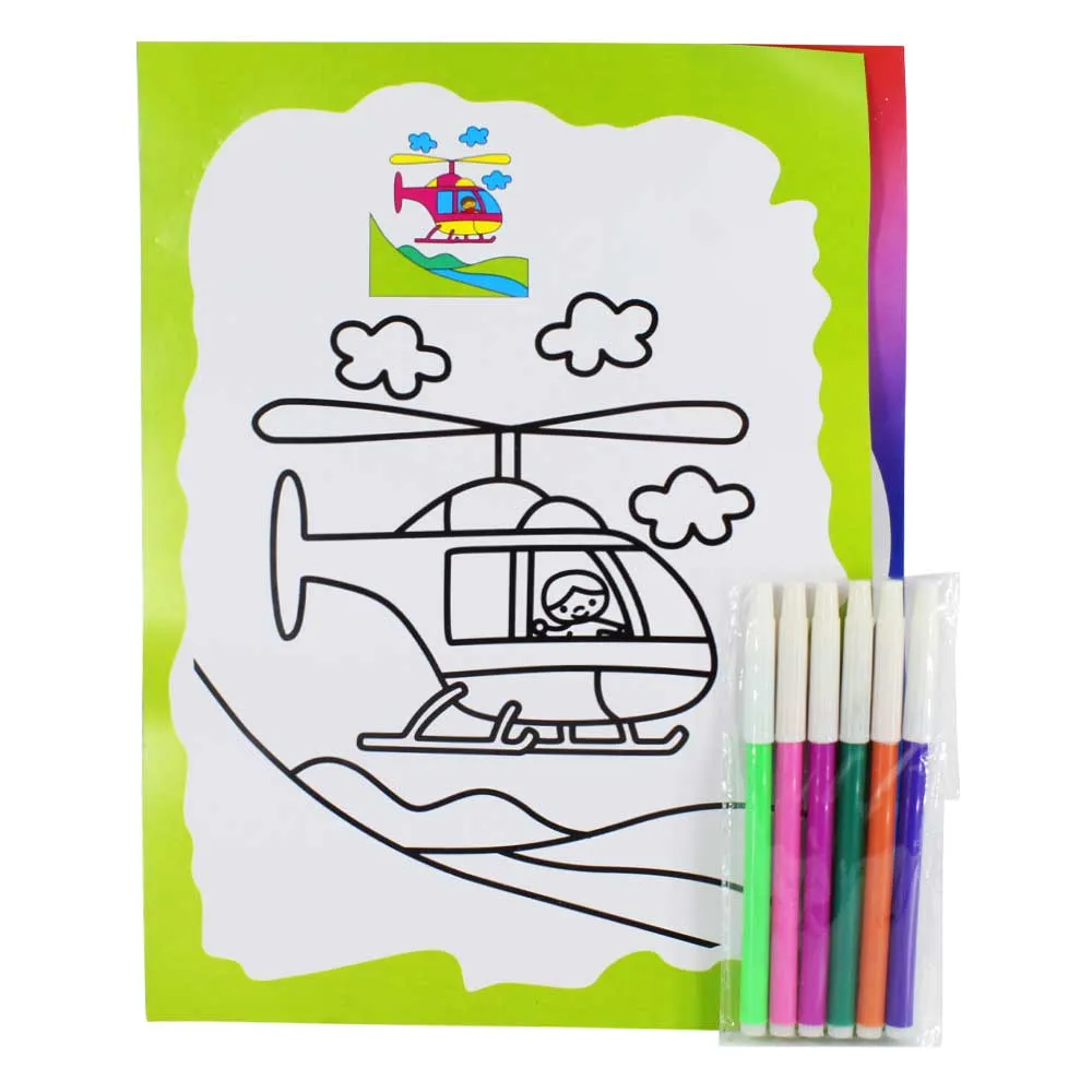 1pza Dibujo con plumones para colorear / varios modelos -zj-0059 / R775 –  Joinet