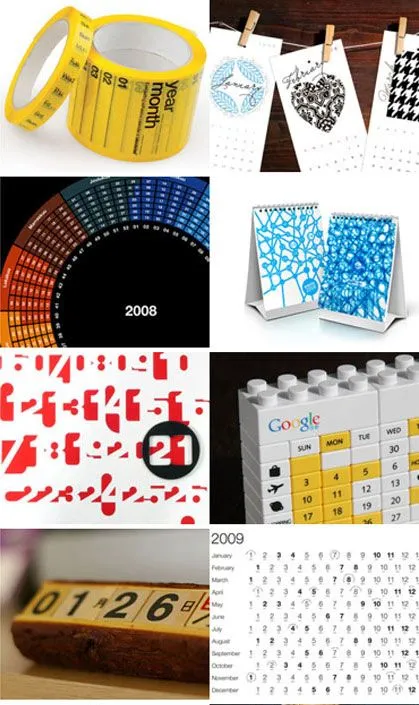 20 calendarios con formatos originales. | portafolio blog