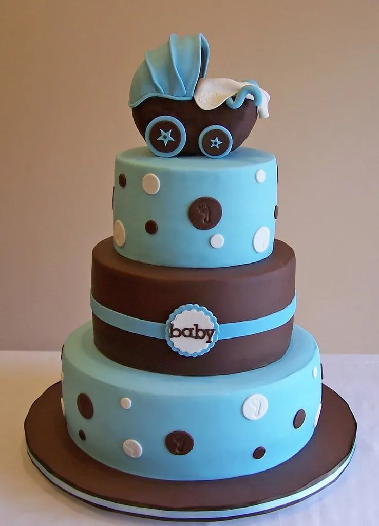 20 Deliciosos y divertidos pasteles para un baby shower