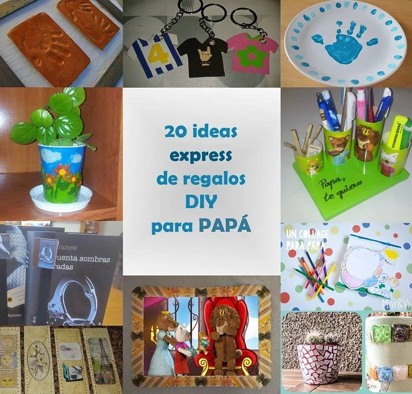 20 ideas express de regalos DIY para papa | Aprender manualidades ...