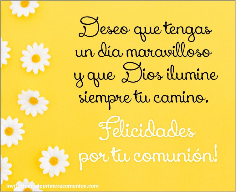 ▷ Las 20 mejores Frases para felicitar por la Primera Comunión