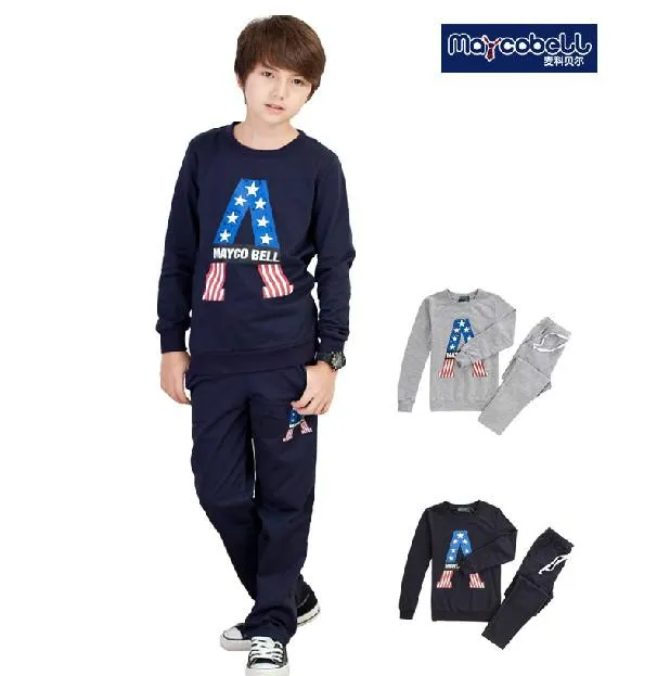 2012 Hitz Children Suit Boys Cotton Round Neck Leisure Sports Suit ...