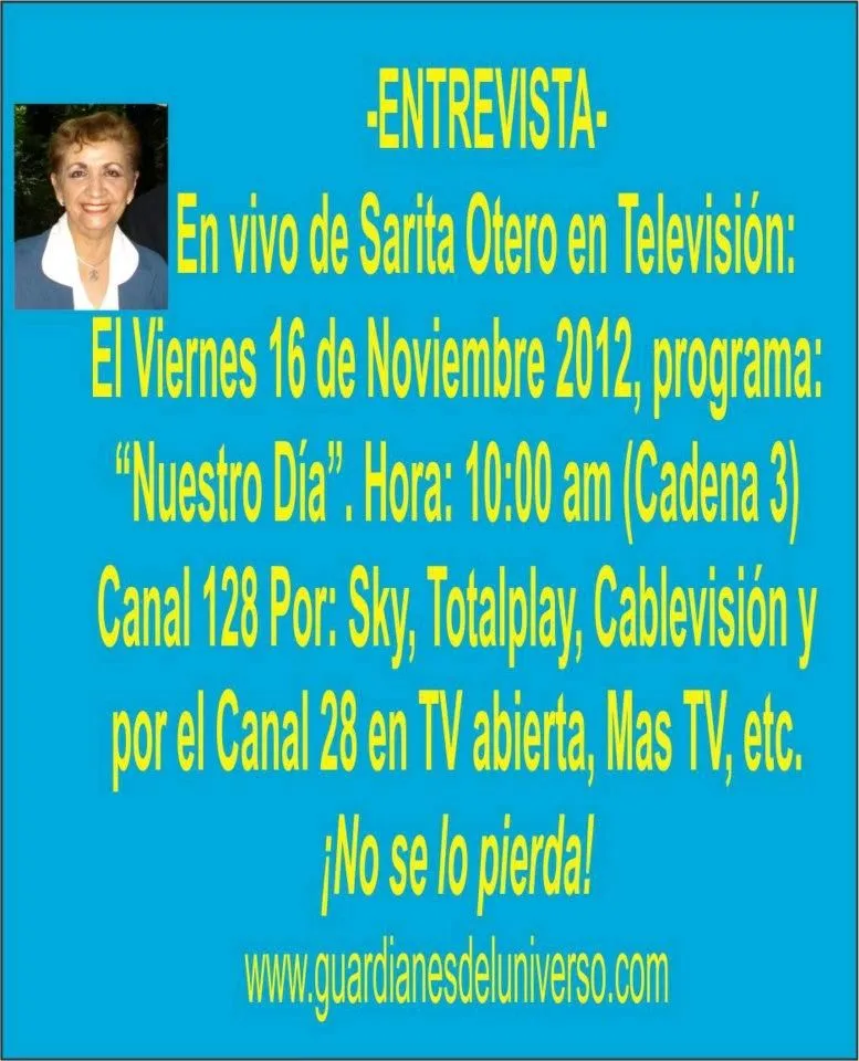 2012 Mensajes Alaniso: Entrevista este Viernes 16 de Noviembre 2012