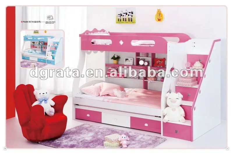 2012 venta caliente hijo precioso litera cama está hecha de e1 ...