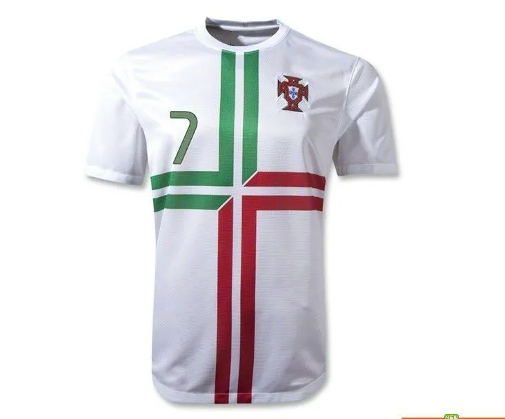 2012/13 mejor calidad portugal blanco rojo camiseta de fútbol& ...