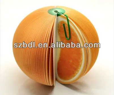 2013 caliente reciclado de papel 3D fruta en forma de bloc de ...