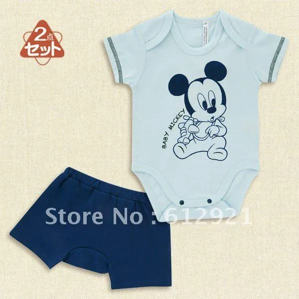 2013 nueva llegada original de mickey mouse 2 pcs toda la ropa de ...