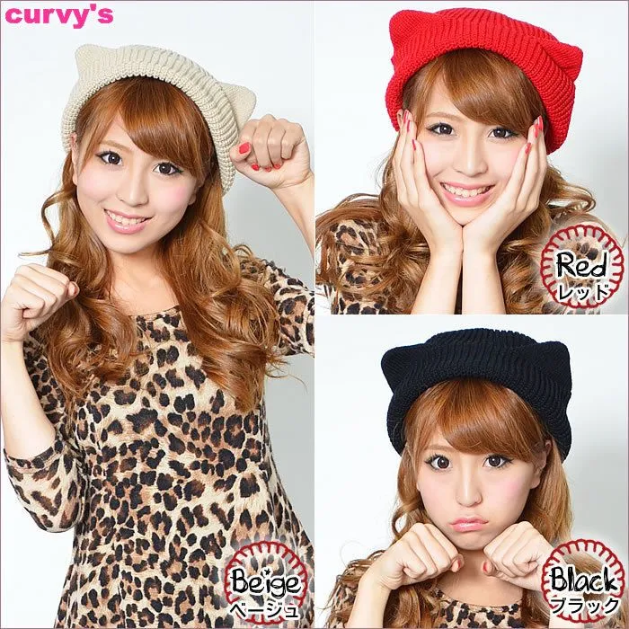 2013 Orejas de Corea Qnigirls Especial Cat Animal Caps perfiladas ...