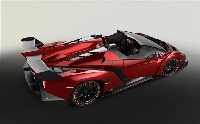 2014 Lamborghini Roadster Veneno rojo supercar HD wallpapers #6 ...
