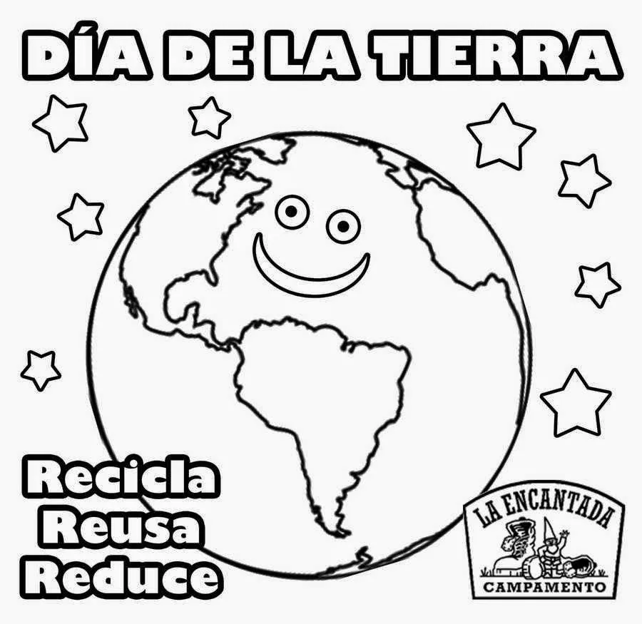 22 de Abril día de la Tierra imágenes para colorear | Material ...