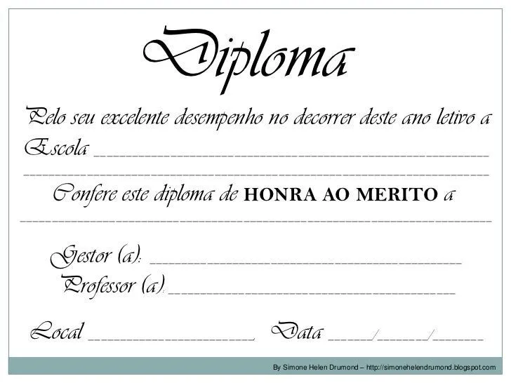 22 modelos de diplomas simone helen drumond