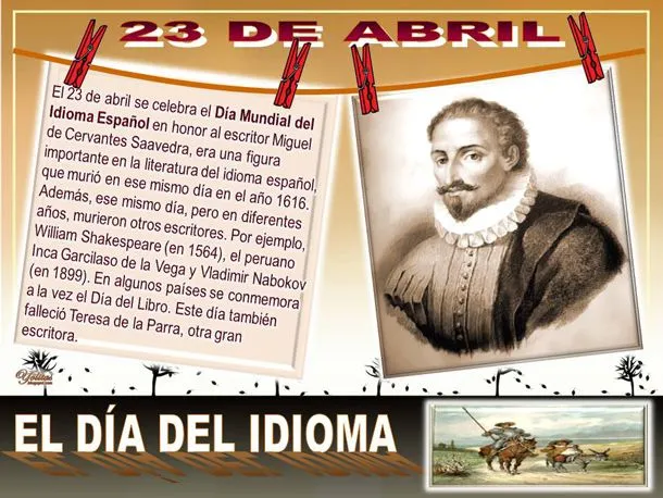 23 de abril Día del Idioma Español | 91.1 FM – LRR825 – Radio ...