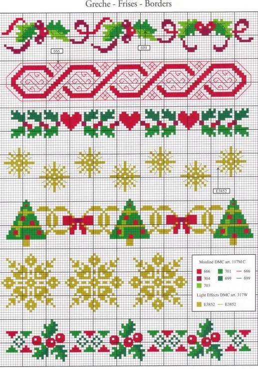 23 ideas de Cenefas navidenas punto de cruz | punto de cruz, punto de cruz navidad, cenefas navideñas