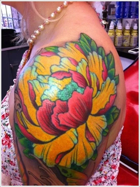 23 tatuajes de la flor peonía