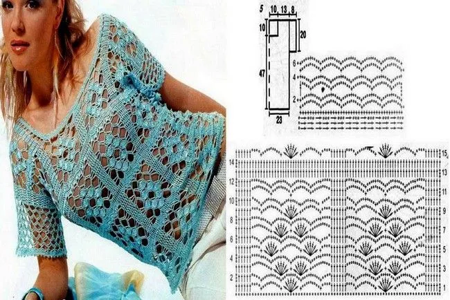 25 Blusas en Crochet con Patrones - Manualidades Y DIYManualidades ...