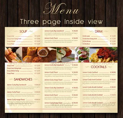 25 High Quality Restaurant Menu Design Templates | Bashooka | Cool ...