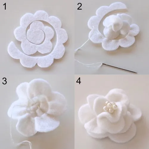 25 ideas destacadas sobre Hacer Flores De Tela en Pinterest ...