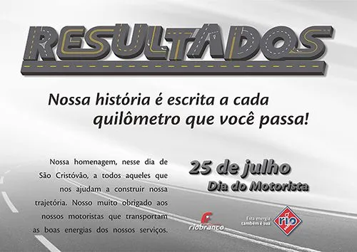 25 de julho | Dia do Motorista | Distribuidora Rio Branco