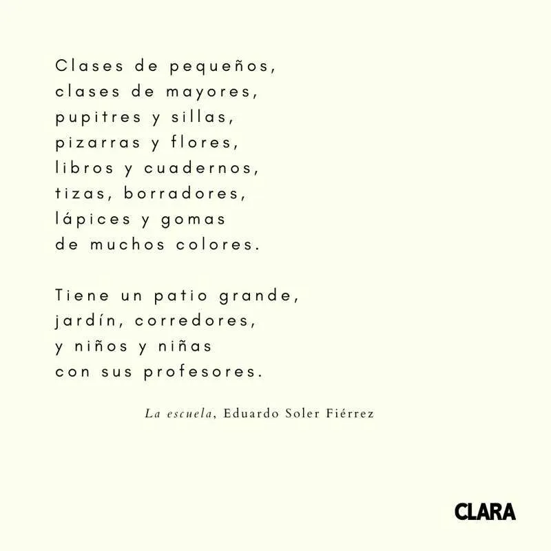 25 poemas cortos para niños