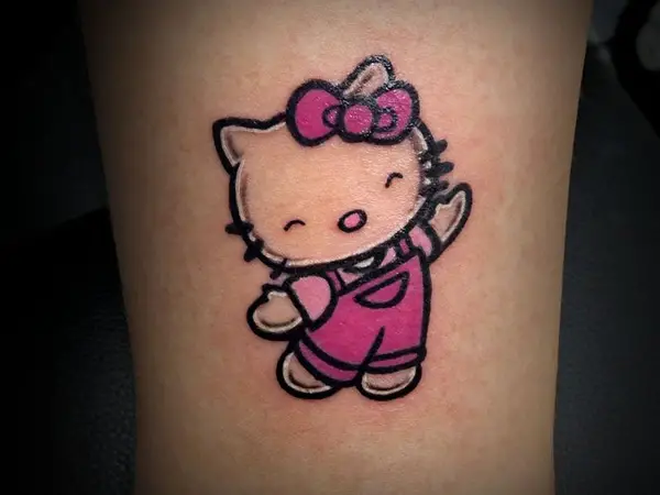 25 Pretty Hello Kitty Bow Tattoo Designs - SloDive