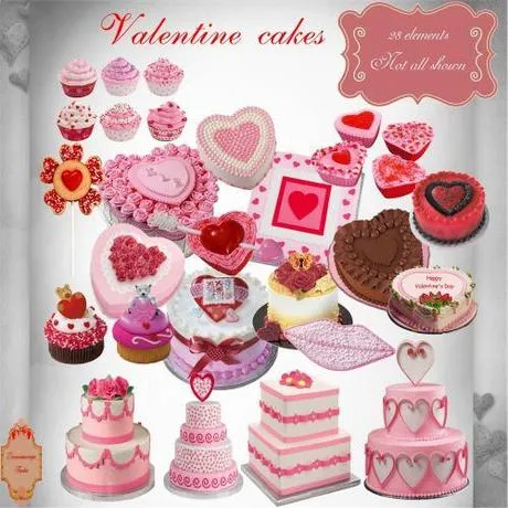 28 clipart con tema i dolci di San Valentino - Paperblog