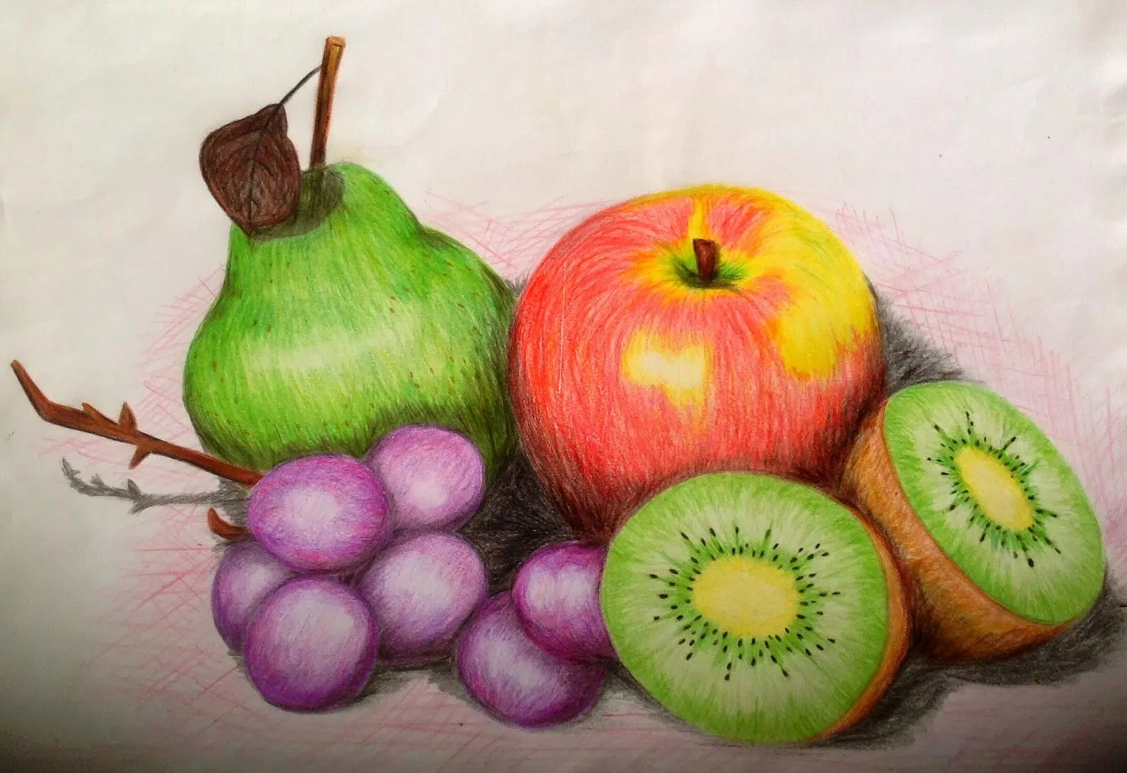 3º ESO: FRUTA CON LÁPICES DE COLORES